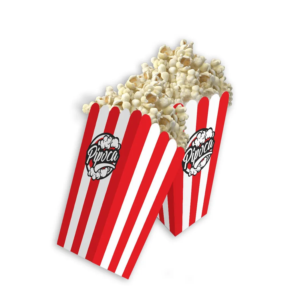 Embalagem para Pipoca Grande - LISTRADA - 100 unidades - Imagem 1